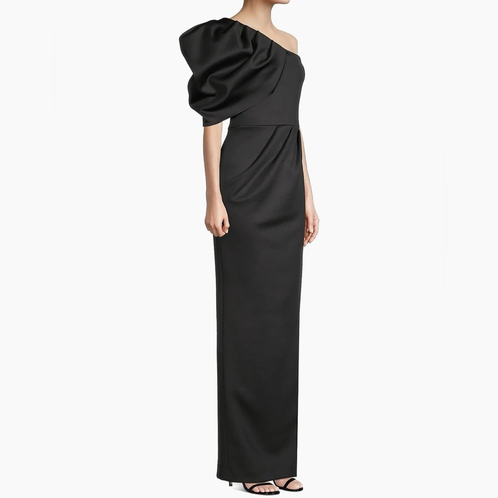 Black Halo Egan One Shoulder Gown - Picture 2 of 14